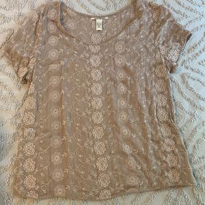 Lucky Brand Sheer Top